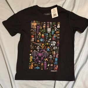 Kohl's Black Boys Small Minecraft Graphic Tee